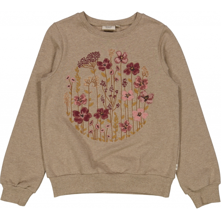 Sweatshirt mit Flower Embroidery