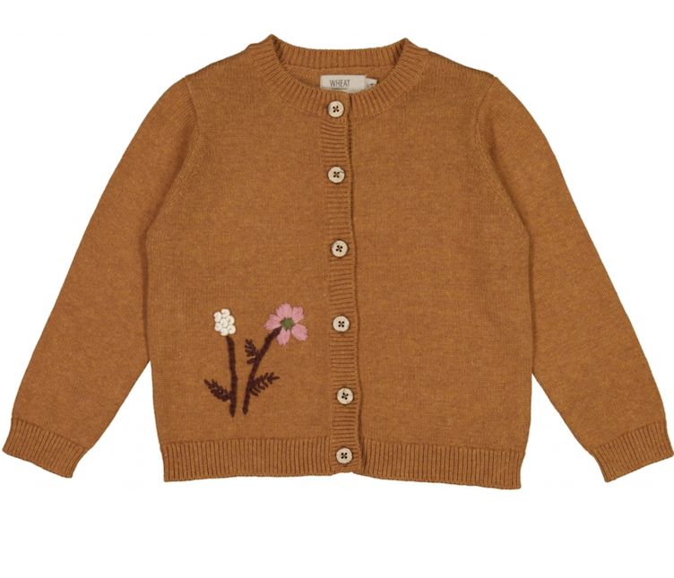 Strickjacke mit Wabenmuster