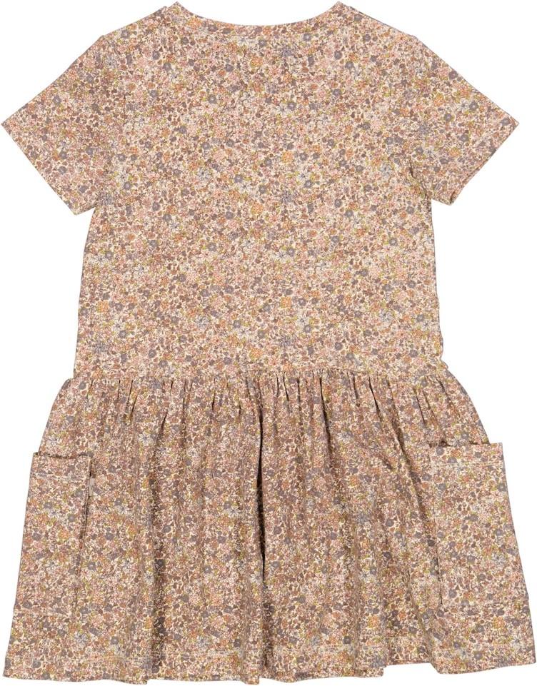 Kleid Millefleur mit kurzem Arm - 0