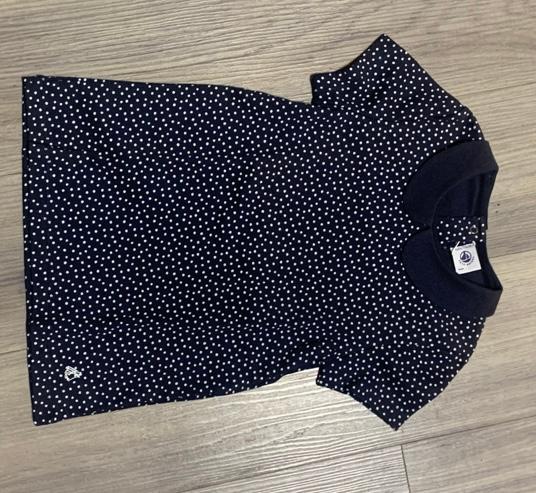 T-shirt mit Bubikragen 6-12j