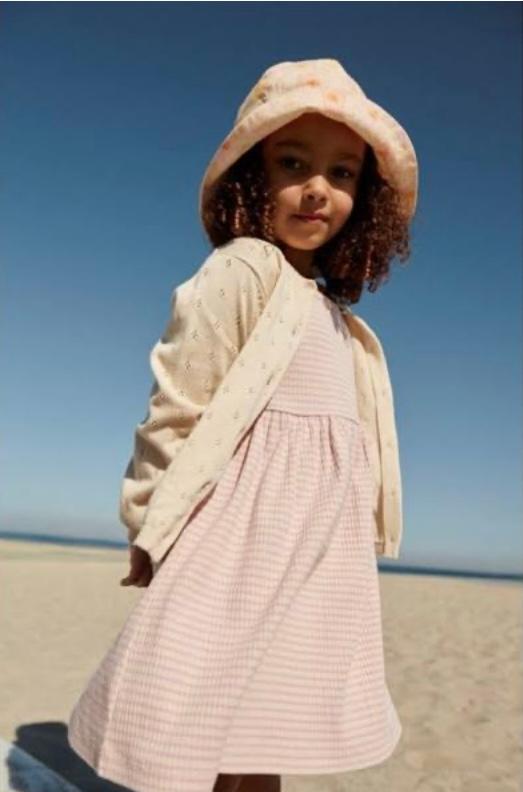Strickjacke mit Broderie Anglaise Muster - 2