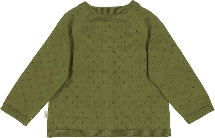 Strickjacke mit Broderie Anglaise Muster - 0