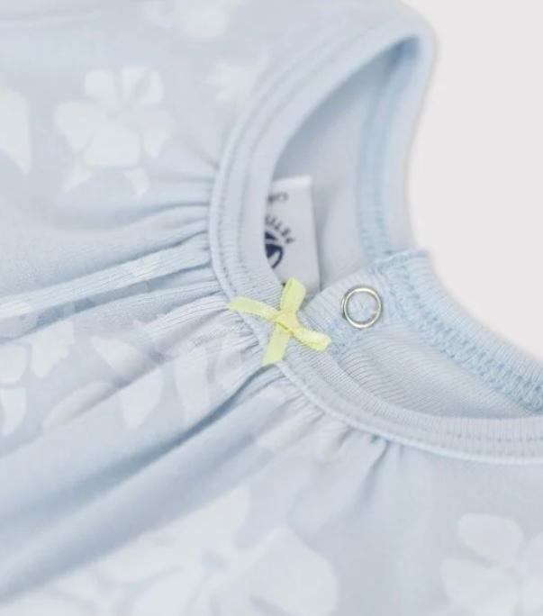 Sommer Strampler mit Hawaiiblumenmotiv - 1