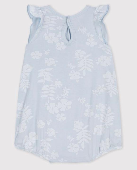 Sommer Strampler mit Hawaiiblumenmotiv - 0