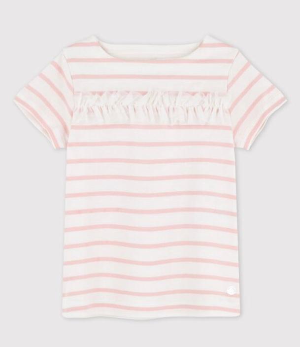 T-Shirt Top herzigen Vollants