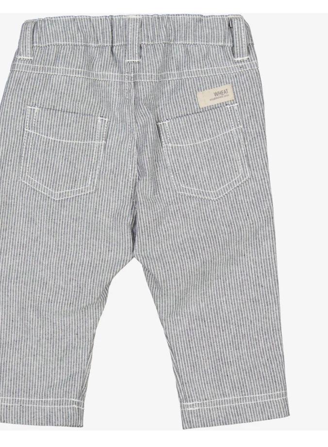 legere gestreifte Hose - 0