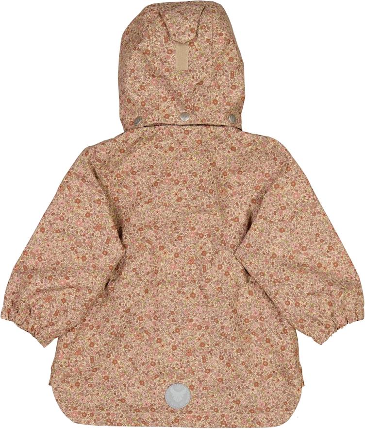 Regenjacke beige geblümt - 1