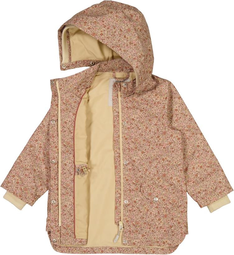 Regenjacke beige geblümt