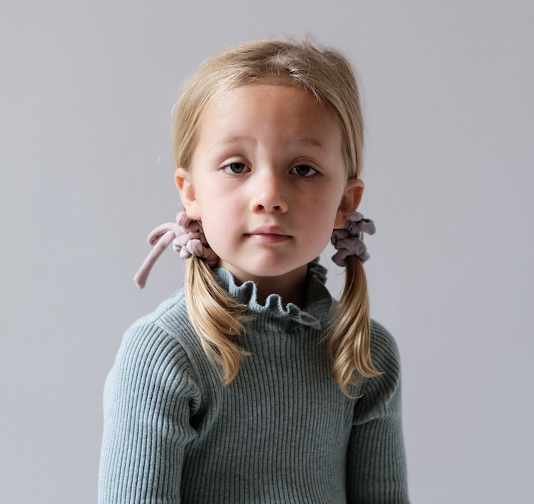 Samt Schleifen Scrunchies 4er Set - 1