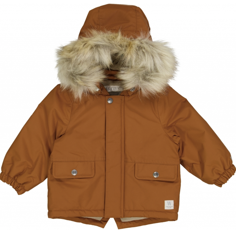 Warme Outdoorjacke mit abnehmbarem Webpelz