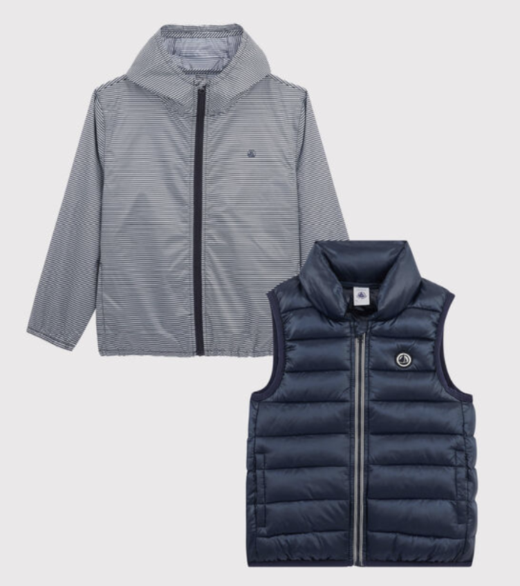 Windjacke mit anknöpfbarer Steppjacke 3-5 Jahre - 2