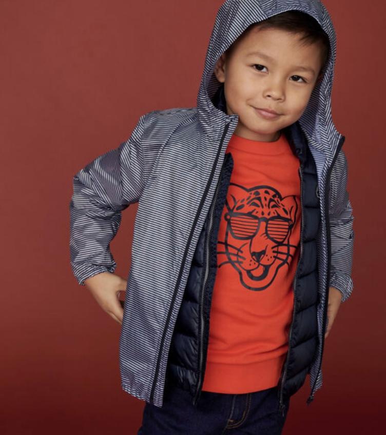 Windjacke mit anknöpfbarer Steppjacke 3-5 Jahre - 0