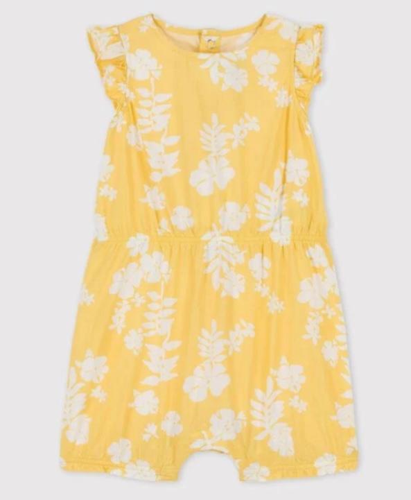 Kurzoverall mit Hawaiimuster