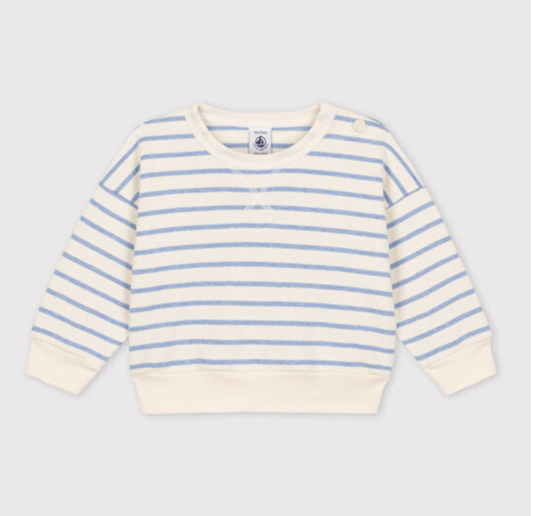 Sweatshirt mit Streifen 6-12 mon