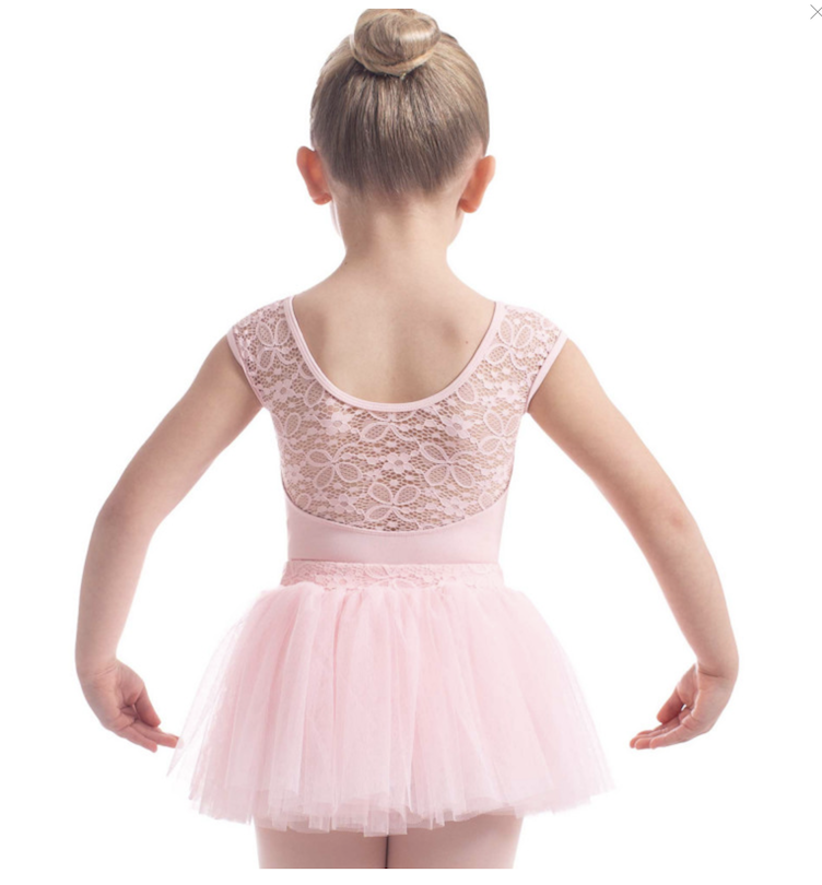 Ballettbody mit Spitzeneinsatz ohne Tütü - 1
