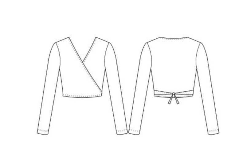 Wickeljacke Bloch zum Binden - 1
