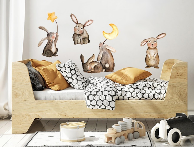 Wallsticker Hasenfamilie