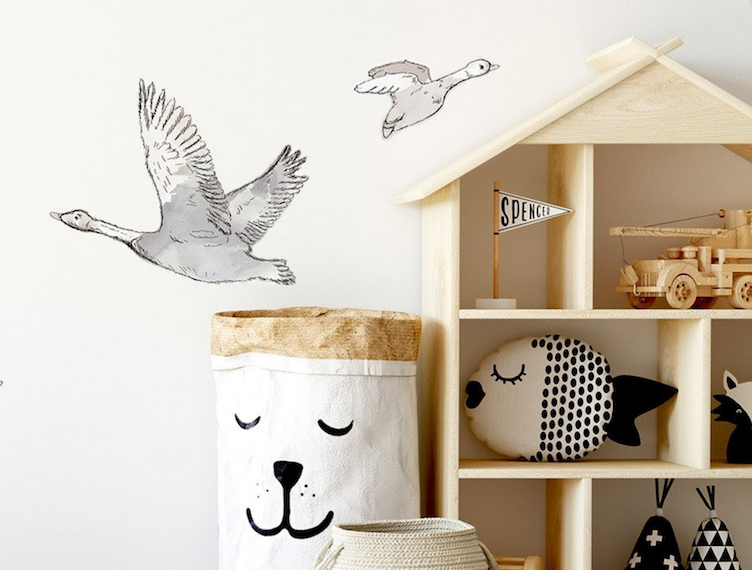 Wallsticker Gänse Truppe - 1