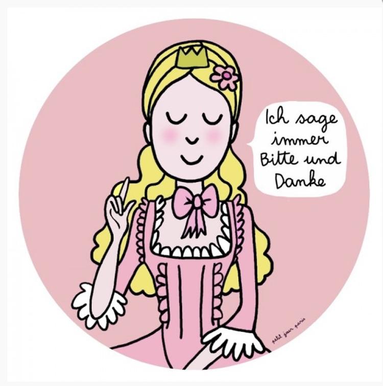 Teller Petit jour deutscher Spruch