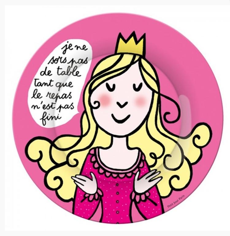 Teller Petit jour französischer Spruch