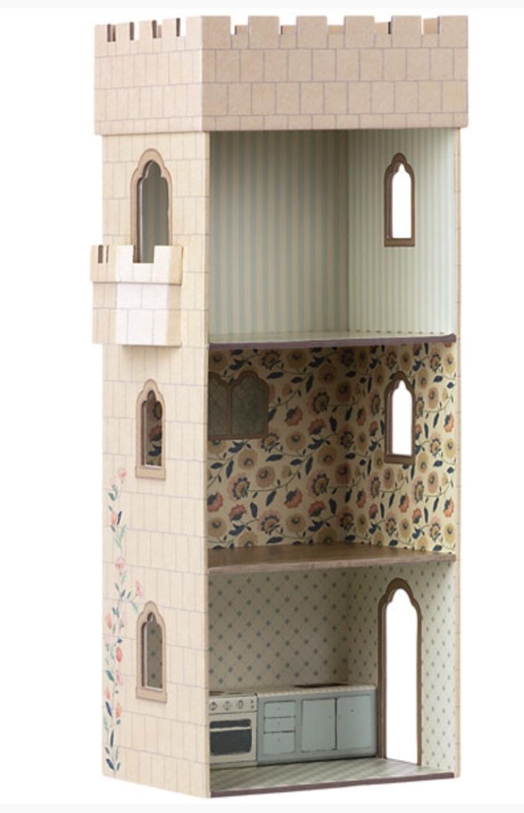 Maileg Schlossturm aus Karton mit Küche - 2
