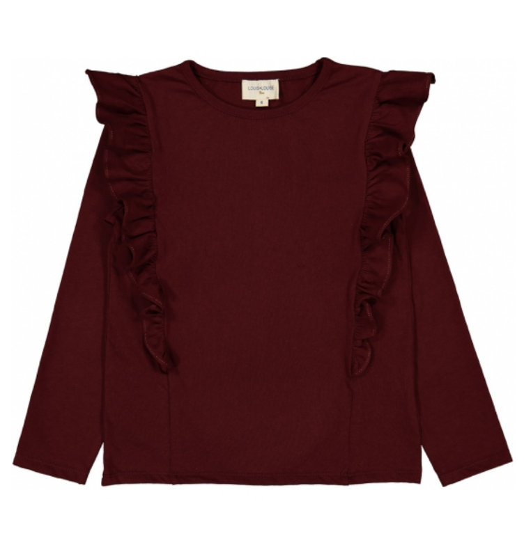 weiches Jersey Shirt mit Vollants